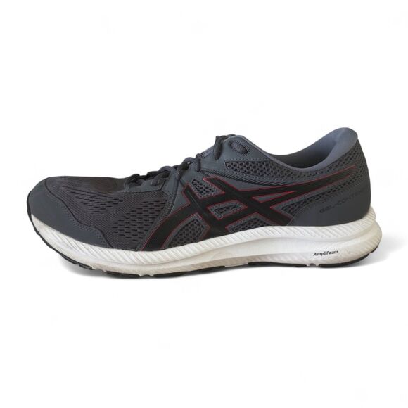 Asics Gel-Contend 7 Running Shoes Men’s Sz 14 Dark Gray Red Sneakers 1011B040 - Picture 8 of 13